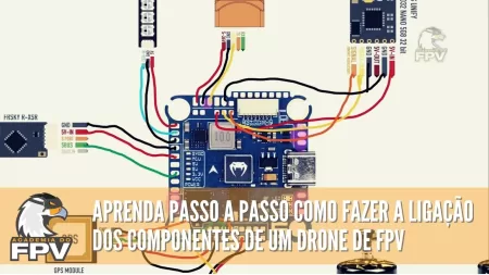 Como Montar Drone de FPV: Como fazer a ligação dos componentes com ESC's 4-in-1!